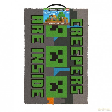 Minecraft Creepers need hugs Coir Door Mat
