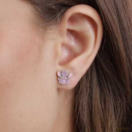 Peers Hardy - Brass Slv Plt Angel Stud Earrings /Jewellery