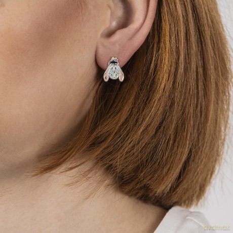 Peers Hardy - Brass Slv Plt Eeyore Stud Earrings /Jewellery