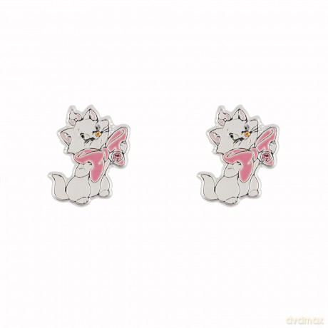 Peers Hardy - Brass Slv Plt Marie Aristocats Stud Earrings /Jewellery