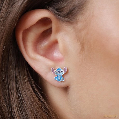 Peers Hardy - Brass Slv Plt Stitch Stud Earrings /Jewellery