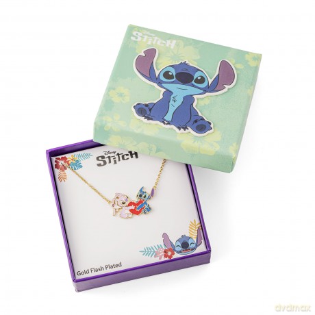 Peers Hardy - Brass Yg Plt 18" Stitch And Angel Enamel Heart Necklace /Jewellery