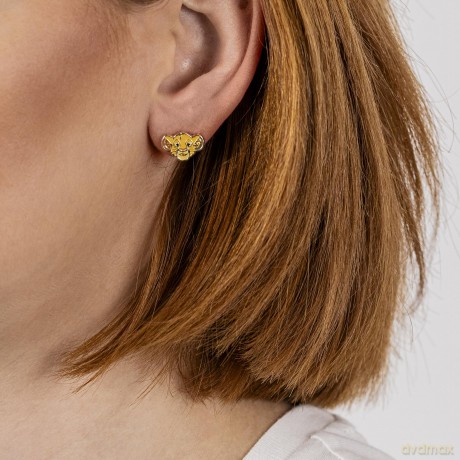 Peers Hardy - Brass Yg Plt Simba Stud Earrings /Jewellery