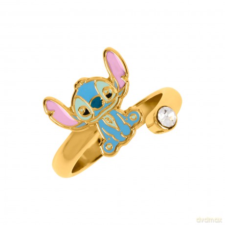 Peers Hardy - Brass Yg Plt Stitch Bypass Ring /Jewellery