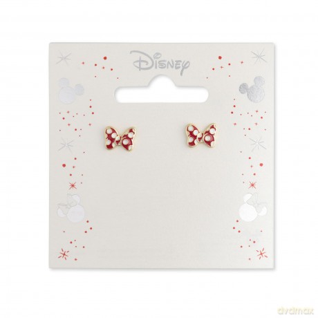 Peers Hardy - Disney Minnie Mouse Red Polka Dot Bow Earrings /Jewellery
