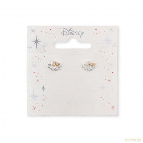 Peers Hardy - Disney Minnie Mouse Silver Double Layered Two Tone Earrings /Jewellery