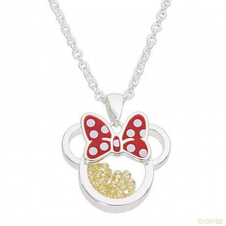 Peers Hardy - Disney Minnie Silver Plated Brass November Birthstone Necklace /Jewellery