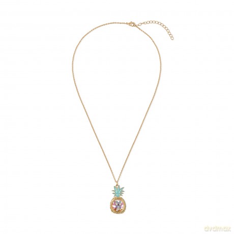 Peers Hardy - Stitch Floating Crystals In Pineapple Pendant Necklace /Jewellery