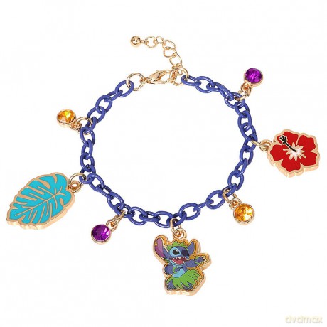Peers Hardy - Stitch Multicoloured Enamel Costume Charm Bracelet /Jewellery