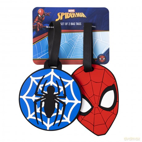 PH - Spiderman Rubber Luggage Id Tag 2Pc Set /Jewellery