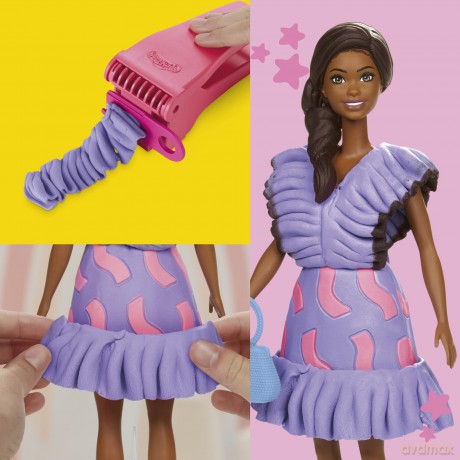 Play Doh - Barbie Designer Doll Set (Fashionista Ruffles)