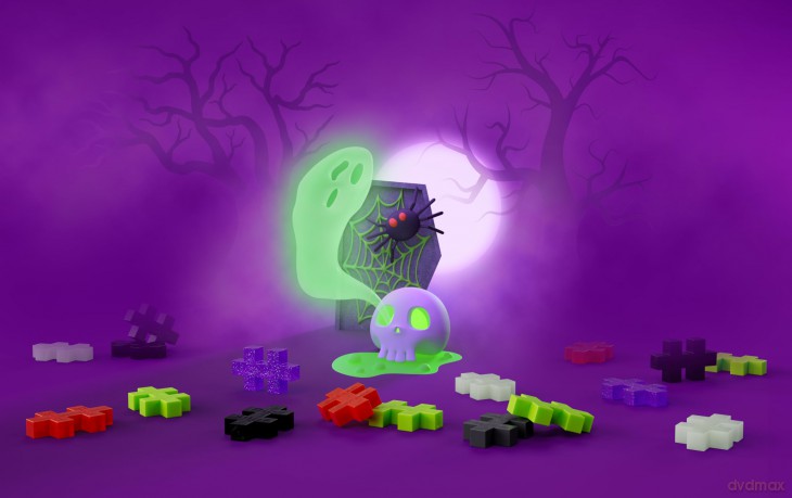 Plus-Plus: Tube 240pc - Spooky Mix