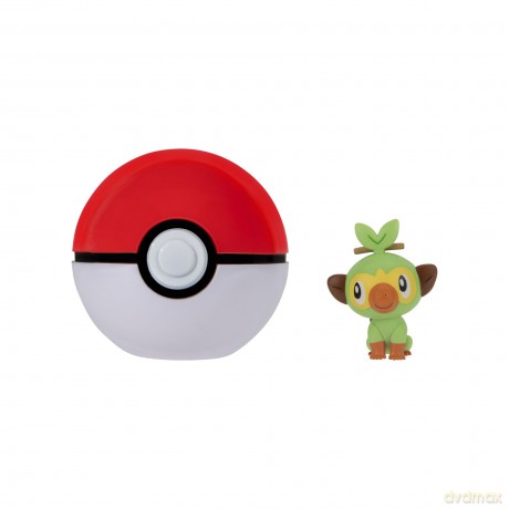 Pokemon - Clip 'n' Go - Grookry + Pokeball