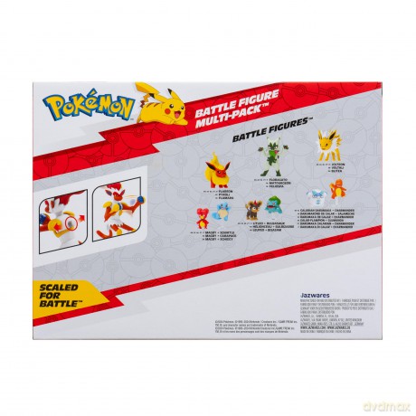 Pokemon - PKW - 3 Fighting-Type Figure Pack Asst - 4.5" Infernape, 3" Lucario, 2" Pancham