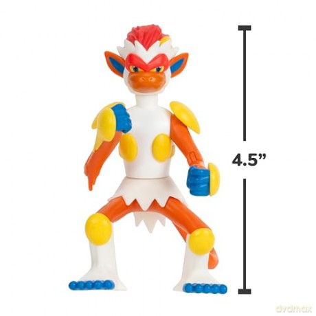 Pokemon - PKW - 3 Fighting-Type Figure Pack Asst - 4.5" Infernape, 3" Lucario, 2" Pancham