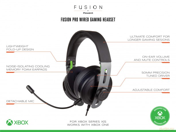 Power A Fusion Pro Wired Gaming Headset [GRA XBOX SERIES X]
