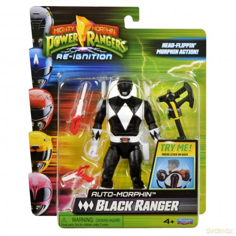 Power Rangers - Auto Morphin Ranger Figure Black Ranger