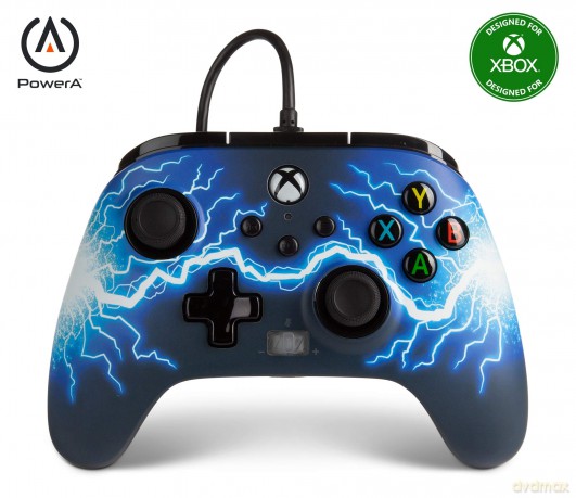 PowerA Enhanced Wired Xbox One Controller - Arc Lightning [GRA XBOX SERIES X]