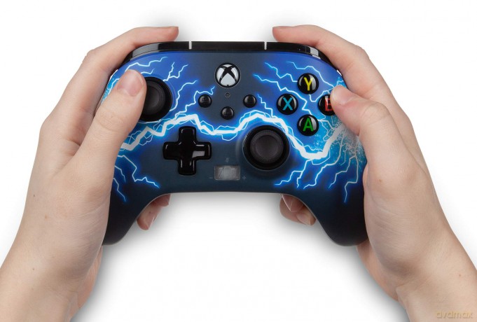 PowerA Enhanced Wired Xbox One Controller - Arc Lightning [GRA XBOX SERIES X]