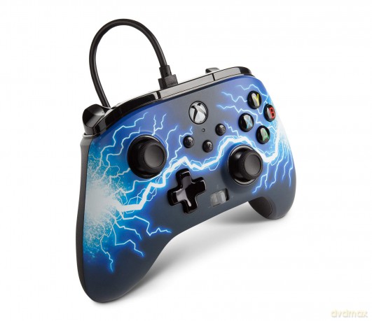 PowerA Enhanced Wired Xbox One Controller - Arc Lightning [GRA XBOX SERIES X]
