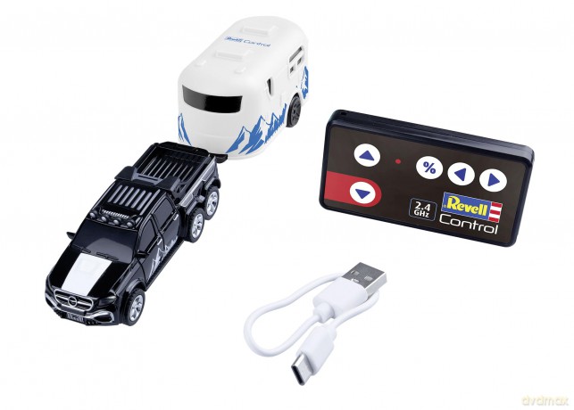 REVELL - Mini RC "Car with Camper"GHz 2CH