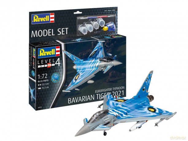 REVELL - Model Set Eurofighter Typhoon"Bavarian Tiger 2021" 1:72