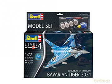 REVELL - Model Set Eurofighter Typhoon"Bavarian Tiger 2021" 1:72