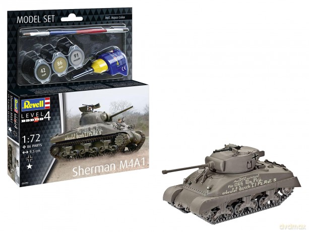 REVELL - Model Set Sherman M4A1 1:72