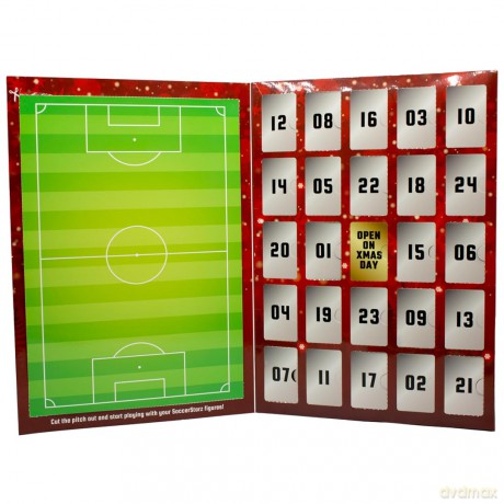 Soccerstarz - Kalendarz Adwentowy 24 Figures, Goal and Ball [FIGURKA]