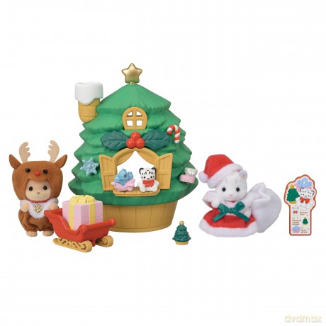 Sylvanian Families - Baby Santa's Xmas Treehouse