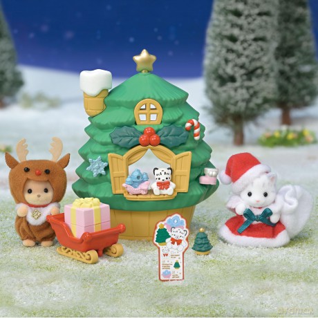 Sylvanian Families - Baby Santa's Xmas Treehouse