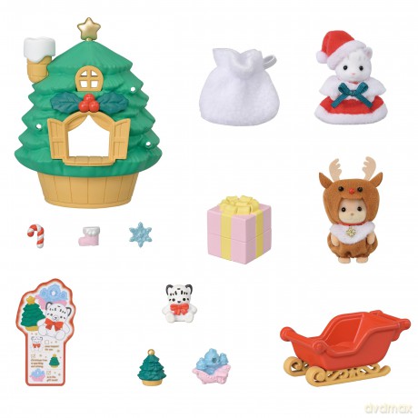 Sylvanian Families - Baby Santa's Xmas Treehouse