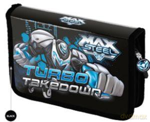 Piórnik Dwuklapkowy Bez Wyposażenia Max Steel [SZKOŁA]