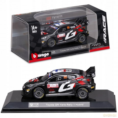 Bburago Toyota GR Yaris Rally1 Hybrid #69 Kalle Rovanpera 1:43 BBURAGO 18-38324