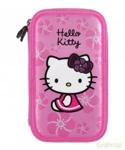 Piórnik Dwukomorowy Z Wyposażeniem Hello Kitty 38 [SZKOŁA]