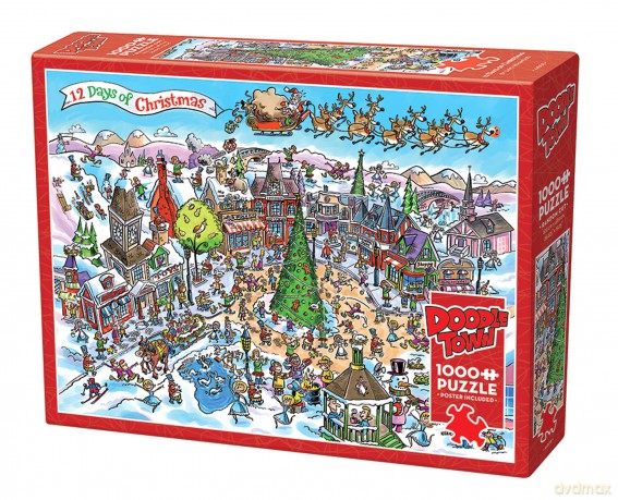COBBLE HILL 1000 el. 12 dni Świąt Bożego Narodzenia 112631 [PUZZLE]