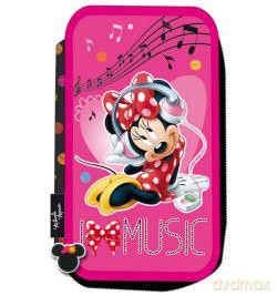 Piórnik Dwukomorowy Z Wyposażeniem Minnie 15 [SZKOŁA]