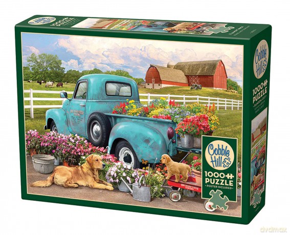 COBBLE HILL 1000 el. Ciężarówka z kwiatami 113607 [PUZZLE]