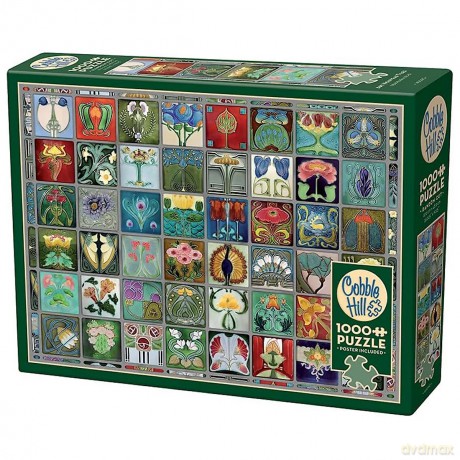 COBBLE HILL 1000 el. Płytki w stylu secesyjnym 113598 [PUZZLE]