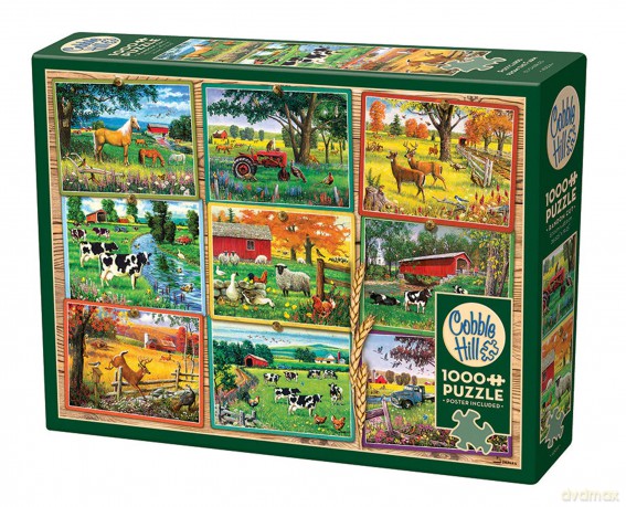 COBBLE HILL 1000 el. Pocztówki z farmy 113613 [PUZZLE]