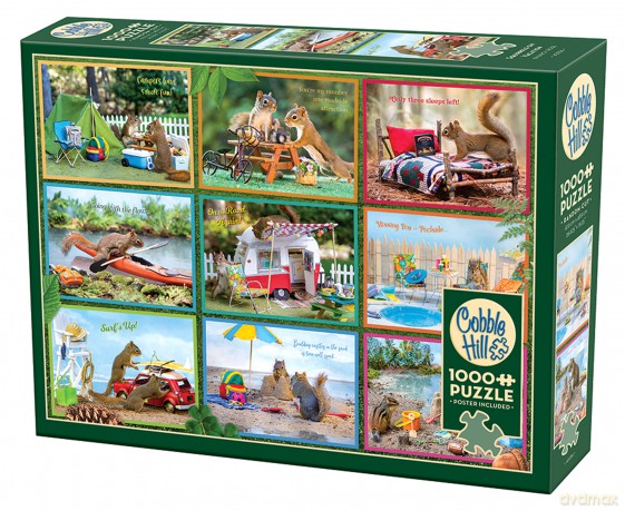 COBBLE HILL 1000 el. Wiewiórki na wakacjach 112690 [PUZZLE]