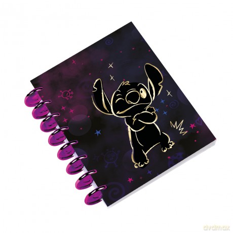 Kołobrulion A5 Disney Gold Stitch big ring 100 kartek wzór 1