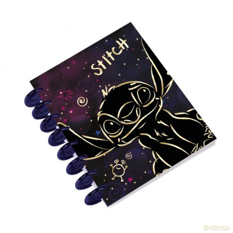 Kołobrulion B5 Disney Gold Stitch Big Ring 100 kartek wzór 2
