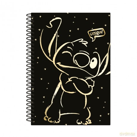 Kołobrulion B5 Disney Gold Stitch plastikowa spirala 100 kartek