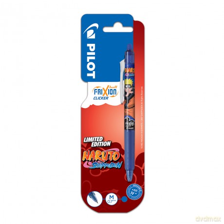 Pióro kulkowe Clicker Frixion Naruto Pilot niebieskie blister
