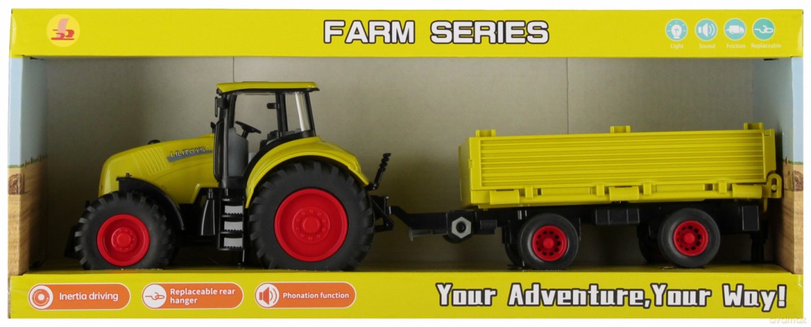 Traktor z akcesoriami