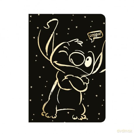 Zeszyt A5 32k.kratka Disney Gold kratka Stitch wzór 3