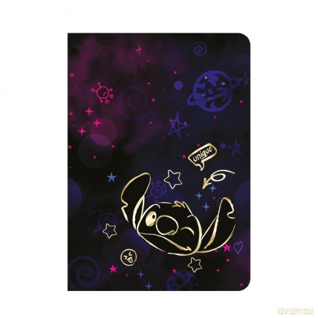 Zeszyt A5 32k.kratka Disney Gold Stitch wzór 1