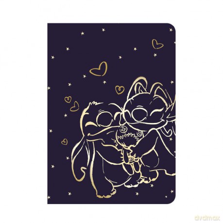Zeszyt A5 32k.kratka Disney Gold Stitch wzór 2