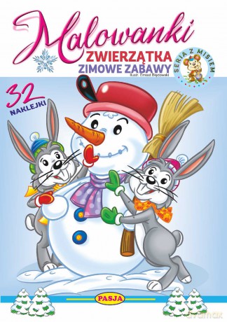 Zwierzątka- zimowe zabawy. Malowanki - Włodzimierz Kruszewski,Ernest Błędowski [KSIĄŻKA]